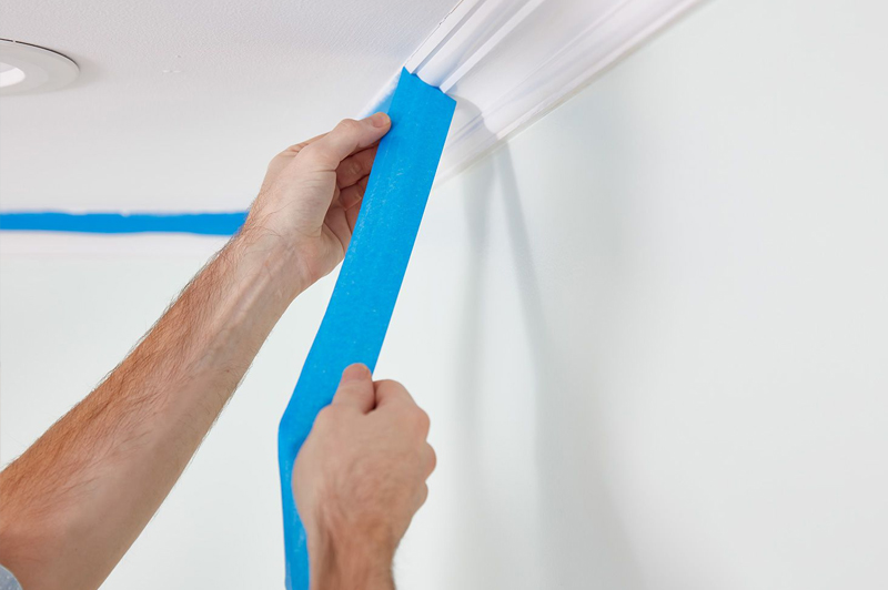 Painter's tape to paint the demon